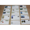 LOT DE 50 ENVELOPPES MONDE, PRÉ-AFFRANCHIES, PAYSAGES_FR, LETTRES 20G