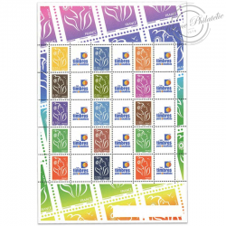 FEUILLE F3925A MARIANNE LAMOUCHE AVEC VIGNETTE TIMBRES PERSONNALISES