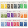 TIMBRES POSTE AUTOADHÉSIFS 208 À 217 ET 175A/179A TYPE MARIANNE BEAUJARD COULEUR DE 2008