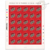 FEUILLE TIMBRES-POSTE AUTOADHÉSIFS N°386 CŒURS 2010, MAISON DE COUTURE LANVIN