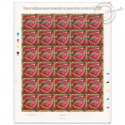 FEUILLE TIMBRES POSTE AUTOADHÉSIFS 72 SAINT VALENTIN CŒURS DE SCHERRER 2006