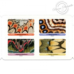 CARNET FRANCE BC1801 TIMBRES POUR AFFRANCHIR 12 LETTRES 20g, EFFETS PAPILLONS