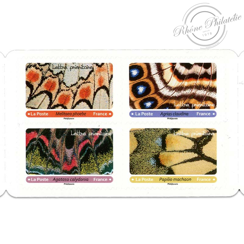 CARNET FRANCE BC1801 TIMBRES POUR AFFRANCHIR 12 LETTRES 20g, EFFETS PAPILLONS