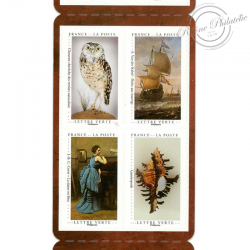 CARNET FRANCE BC1827 CABINET DES CURIOSITÉS TIMBRES POUR AFFRANCHIR LETTRES 20g