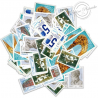 LOT DE 100 TIMBRES-POSTE D'UNE VALEUR DE 0,83 €