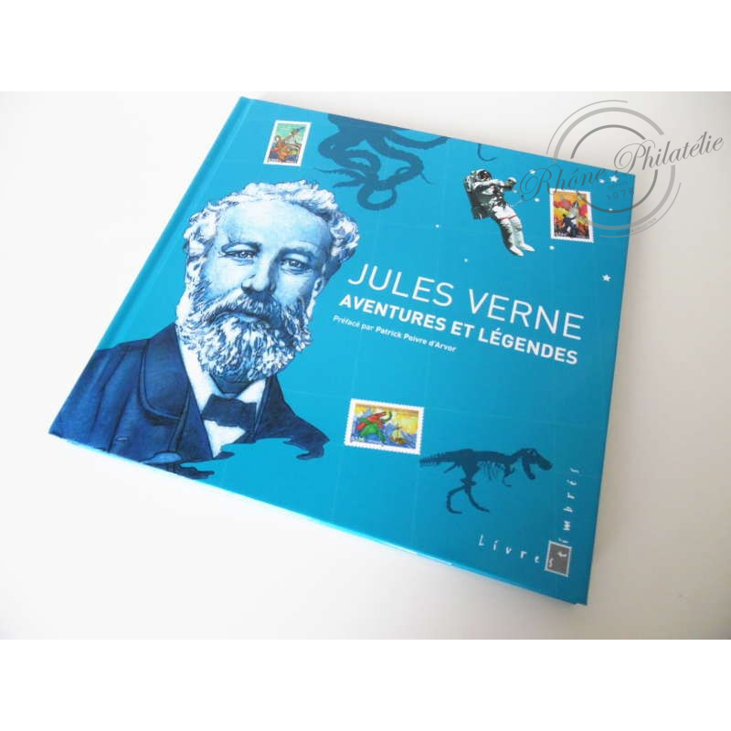 FRANCE, LIVRE DES TIMBRES " JULES VERNE : AVENTURES ET LÉGENDES " ANNÉE 2005