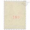 FRANCE N°1331b COQ DE DECARIS NUMERO ROUGE, TIMBRE NEUF-1962-65