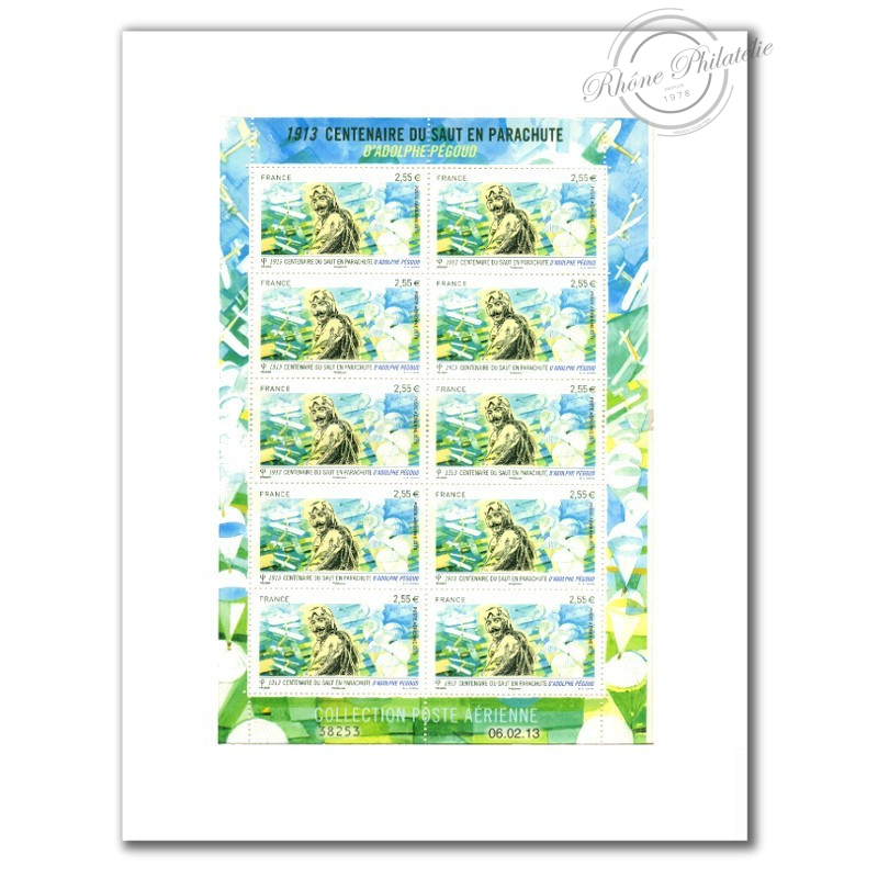 POSTE AÉRIENNE N° 76 ADOLPHE PEGOUD 2013 FEUILLE COLLECTOR DE 10 TIMBRES NEUFS**