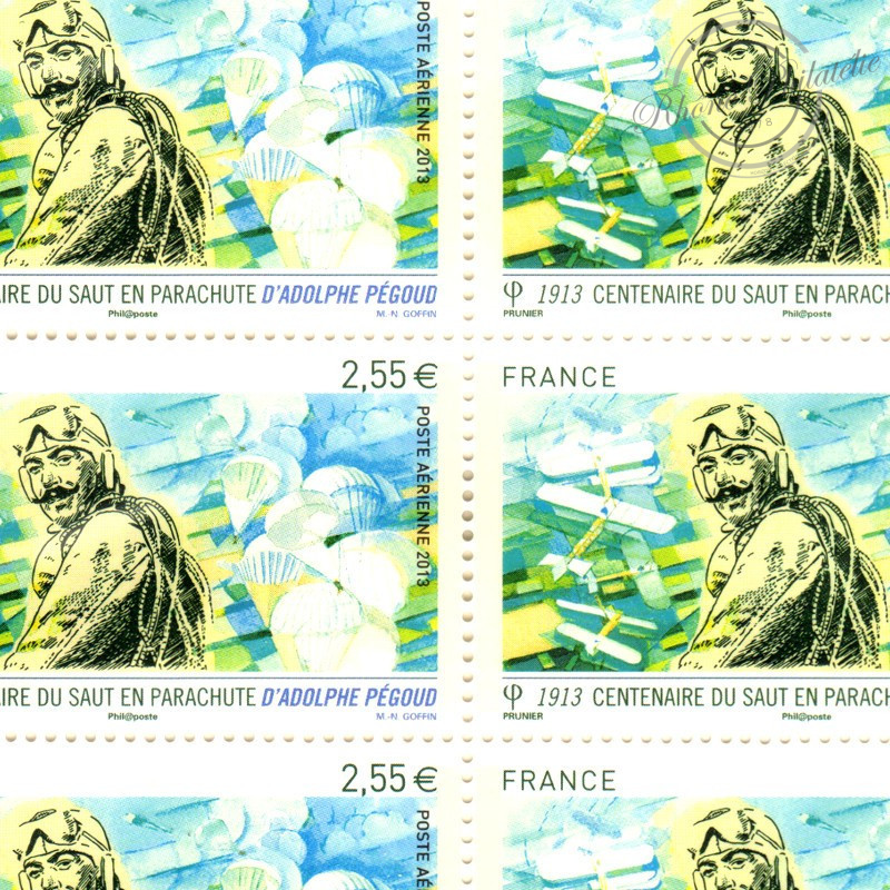 POSTE AÉRIENNE N° 76 ADOLPHE PEGOUD 2013 FEUILLE DE 10 TIMBRES NEUFS**