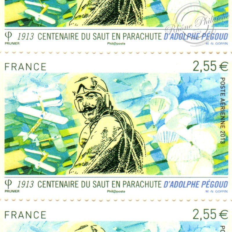 POSTE AÉRIENNE N° 76 ADOLPHE PEGOUD 2013 FEUILLE DE 10 TIMBRES NEUFS**