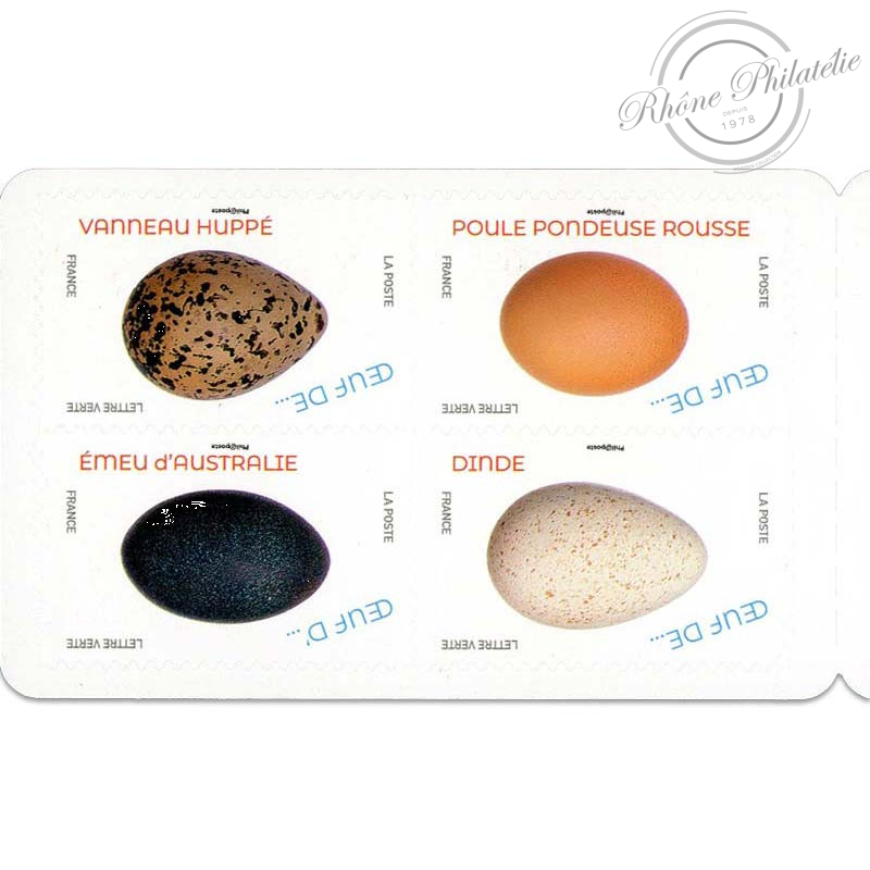 CARNET FRANCE BC1839, OEUFS D'OISEAUX, TIMBRES POUR AFFRANCHIR 12 LETTRES 20G