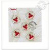 FEUILLET F4883 "SAINT VALENTIN, COEURS DE BACCARAT" (2014) AVEC TAMPON 1ER JOUR