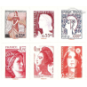 CARNET FRANCE BC1518 DE TIMBRES COMPOSITION VARIABLE VISAGES DE LA 5E REPUBLIQUE