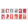 CARNET FRANCE BC1518 DE TIMBRES COMPOSITION VARIABLE VISAGES DE LA 5E REPUBLIQUE
