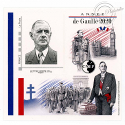 BLOC CNEP N° 84 DE 2020 "DE GAULLE 2020" 74e SALON PHILATÉLIQUE D'AUTOMNE