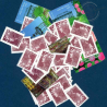 LOT DE 50 TIMBRES-POSTE 2.22€