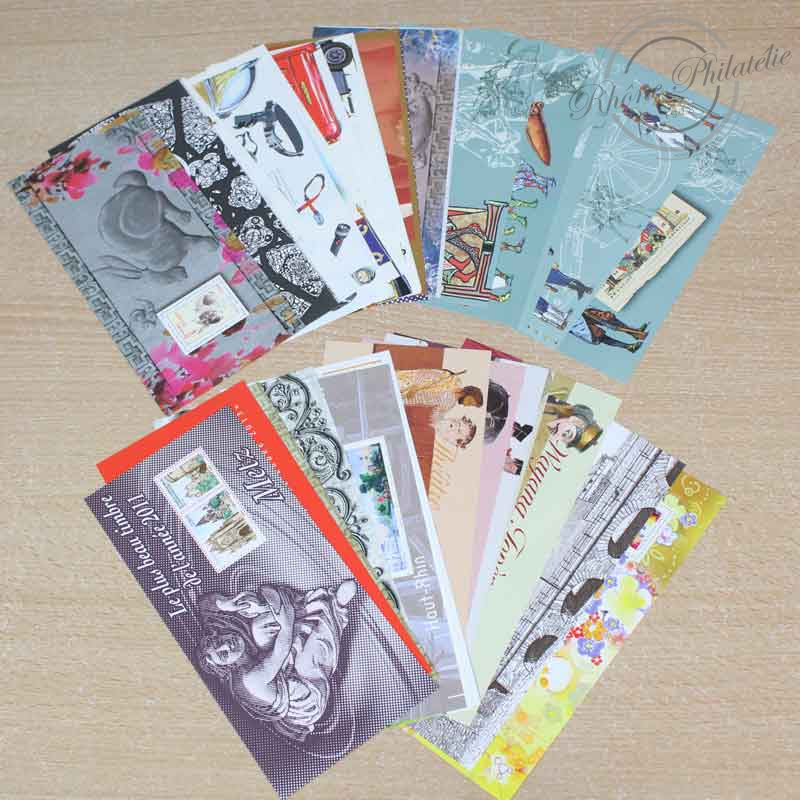 LOT DE BLOCS SOUVENIRS, SÉRIE COMPLÈTE DE 2011 À 2013