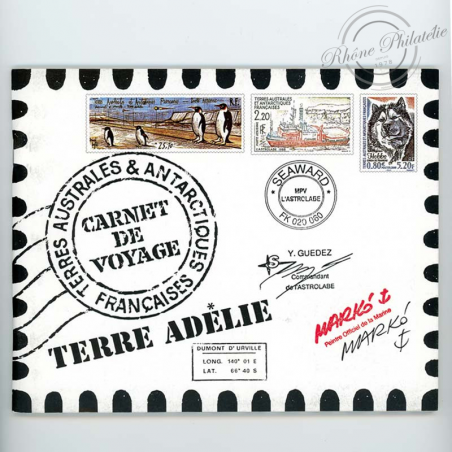 TAAF N° C308 CARNET DE VOYAGE TERRE ADÉLIE, EDITION PRESTIGE, 2001