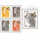 FRANCE TIMBRES N°4662A-4662Q "TIMBRES MAXI MARIANNE DE BEAUJARD" (2012) NEUFS**