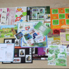LOT DE TIMBRES DIVERS EN EUROS DE 2011, VALEUR FACIALE DE 89.20€