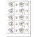 FEUILLE FEUILLE F3632A TIMBRES GOMME BRILLANTE "CHANEL" VIGNETTE CERES
