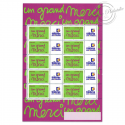 FEUILLE TIMBRES PERSOS MESSAGE BEN "UN GRAND MERCI" F3761A AVEC VIGNETTE PERSO