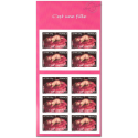 CARNET FRANCE BC54 DE TIMBRES POUR AFFRANCHIR 10 LETTRES 20g "C\'EST UNE FILLE"