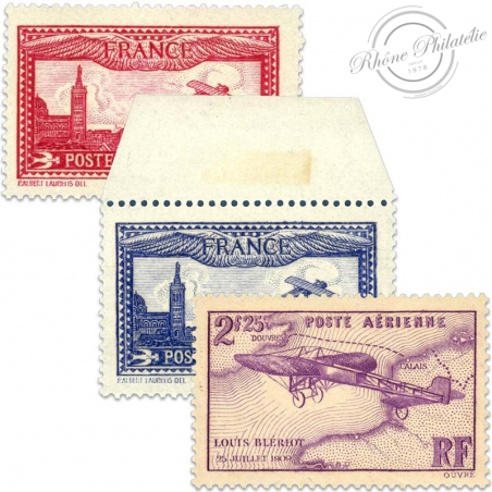 FRANCE PA N°5 À 7, TIMBRES NEUFS DE 1930-1934