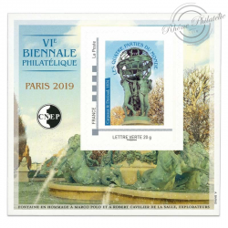 FRANCE BLOC CNEP N°80 "LES QUATRES PARTIES DU MONDE" BLOC AUTOADHÉSIF LUXE-2019