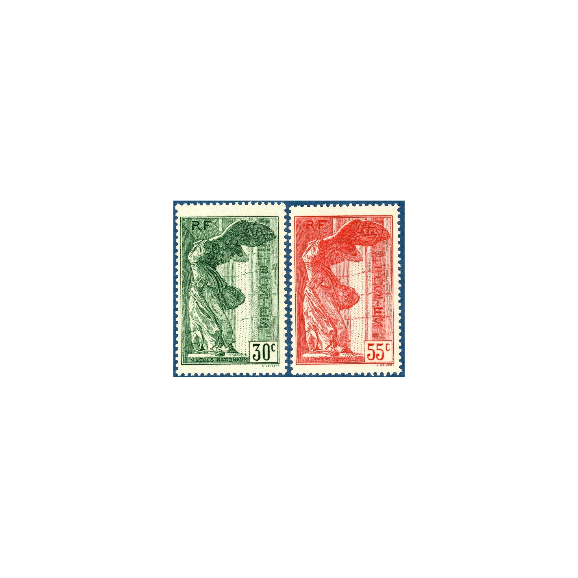 N°354-355 VICTOIRE DE SAMOTHRACE, TIMBRES NEUFS*, 1937