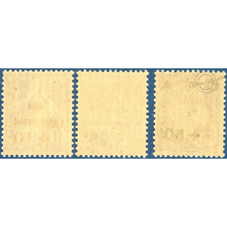 FRANCE N°249 A 251 CAISSE D'AMORTISSEMENT, TIMBRES NEUFS** - 1928