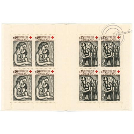 CARNET CROIX-ROUGE N°2010, TIMBRES NEUFS**, 1961, TB