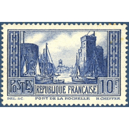 FRANCE N°261, PORT DE LA ROCHELLE, TIMBRE NEUF ,1929-31