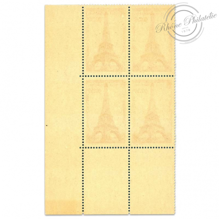 FRANCE TIMBRES N°429 TOUR EIFFEL, COIN DATÉ NEUF-1939