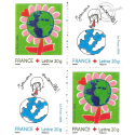 CARNET FRANCE BC3991 DE 10 TIMBRES DENTELES AFFRANCHIR LETTRES 20g CROIX-ROUGE