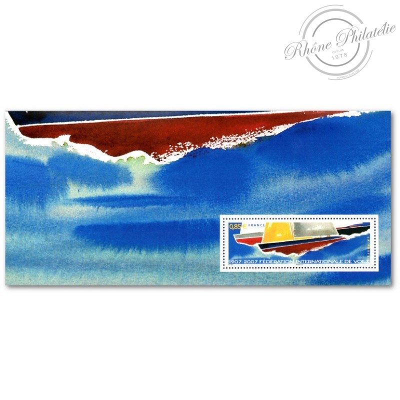 LOT DE 10 BLOCS SOUVENIRS N°_23 VOILE FEDERATION 2007, BLISTER FERME