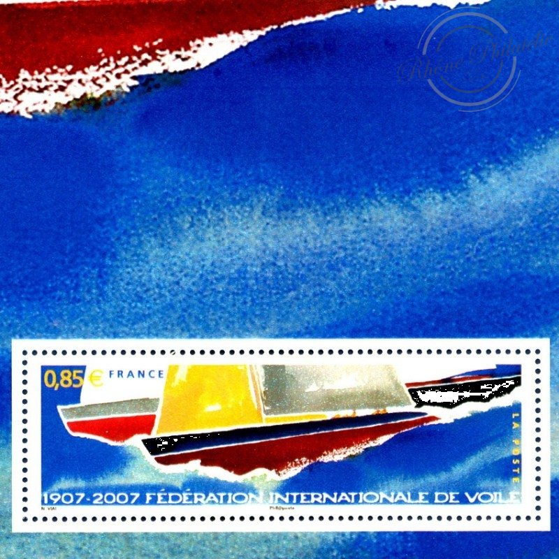 LOT DE 10 BLOCS SOUVENIRS N°_23 VOILE FEDERATION 2007, BLISTER FERME