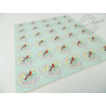 FRANCE FEUILLE AUTOADHESIVE N°51, COEURS CACHAREL 2005