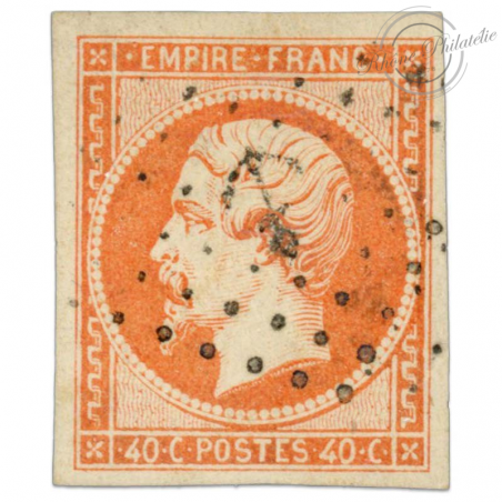 FRANCE N° 16 TYPE NAPOLÉON, TIMBRE OBLITÉRÉ ANCRE-1853