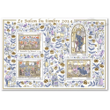 BLOC N°135 SALON DU TIMBRE 2014 TIMBRES NEUFS**LUXE