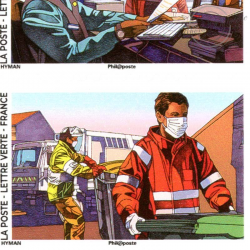 CARNET FRANCE BC1909, TOUS ENGAGES TIMBRES POUR AFFRANCHIR 12 LETTRES 20G