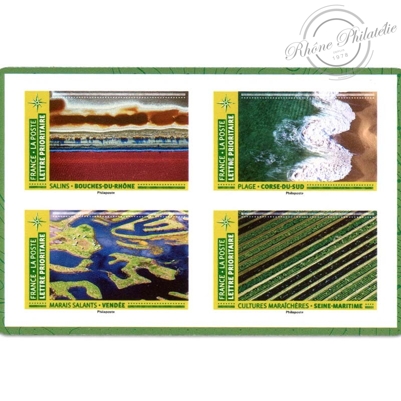 CARNET FRANCE BC1942, MOSAIQUES PAYSAGES, TIMBRES POUR AFFRANCHIR 12 LETTRES 20G