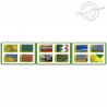 CARNET FRANCE BC1942, MOSAIQUES PAYSAGES, TIMBRES POUR AFFRANCHIR 12 LETTRES 20G