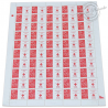 FEUILLE TIMBRES POSTE N°3745 MARIANNE ROUGE DE LAMOUCHE SOLIDARITE ASIE (2005)