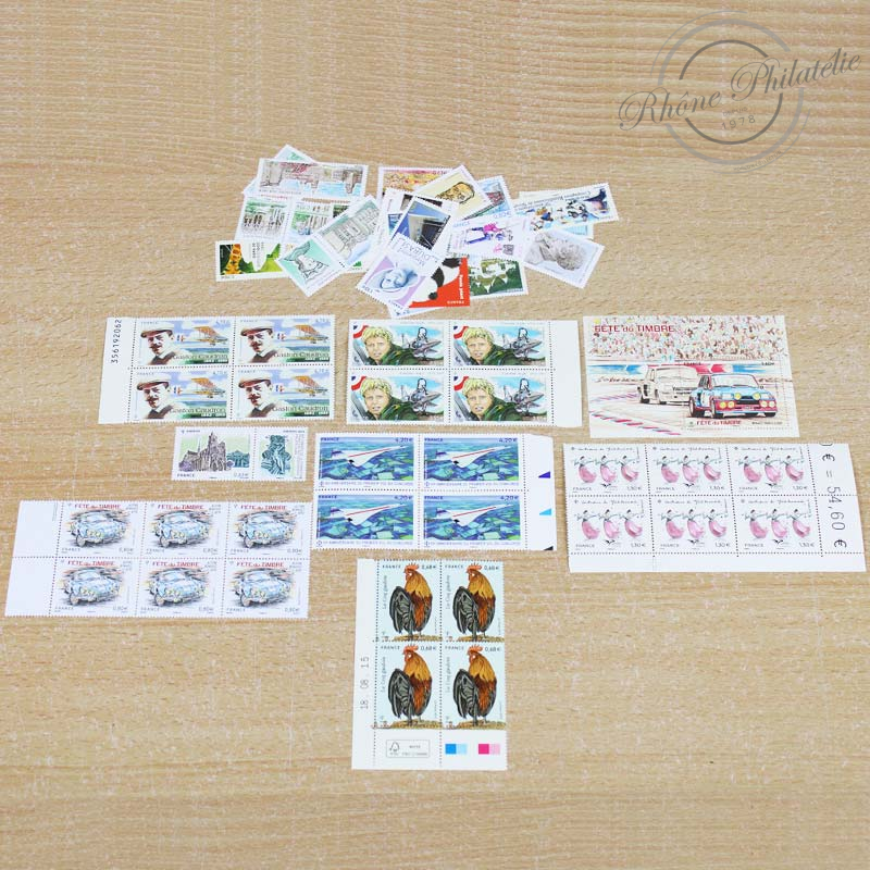 LOT DE TIMBRES DIVERS EN EUROS A PARTIR DE 2014, VF 150,19€