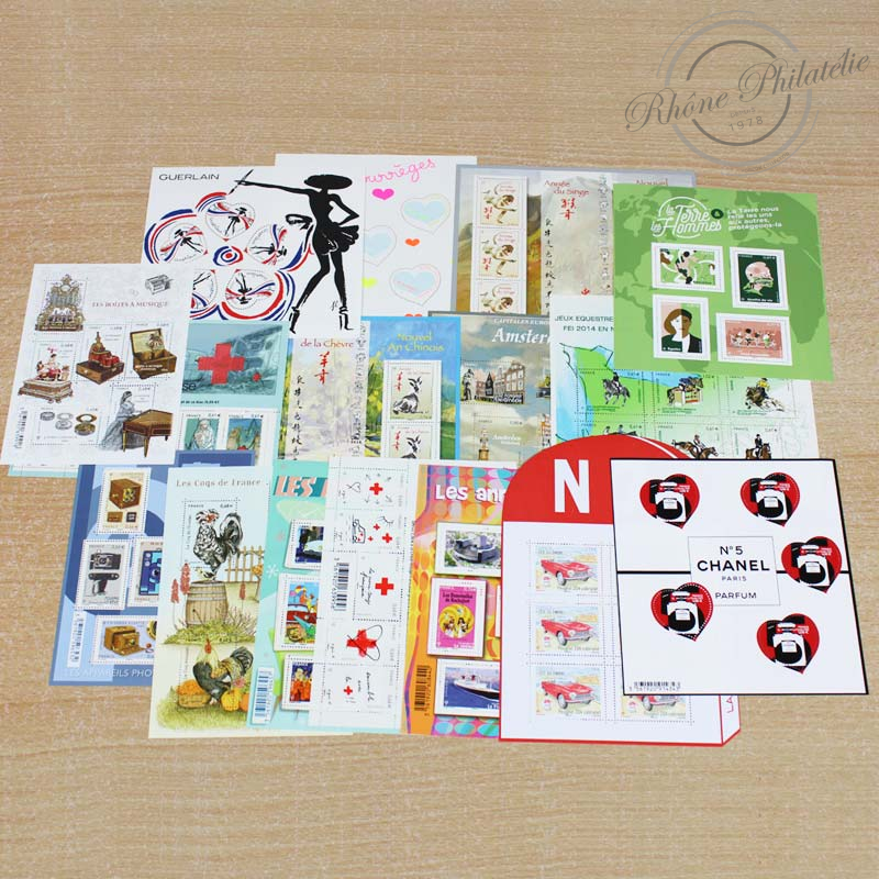 LOT DE TIMBRES DIVERS EN EUROS A PARTIR DE 2014, VF 150,19€