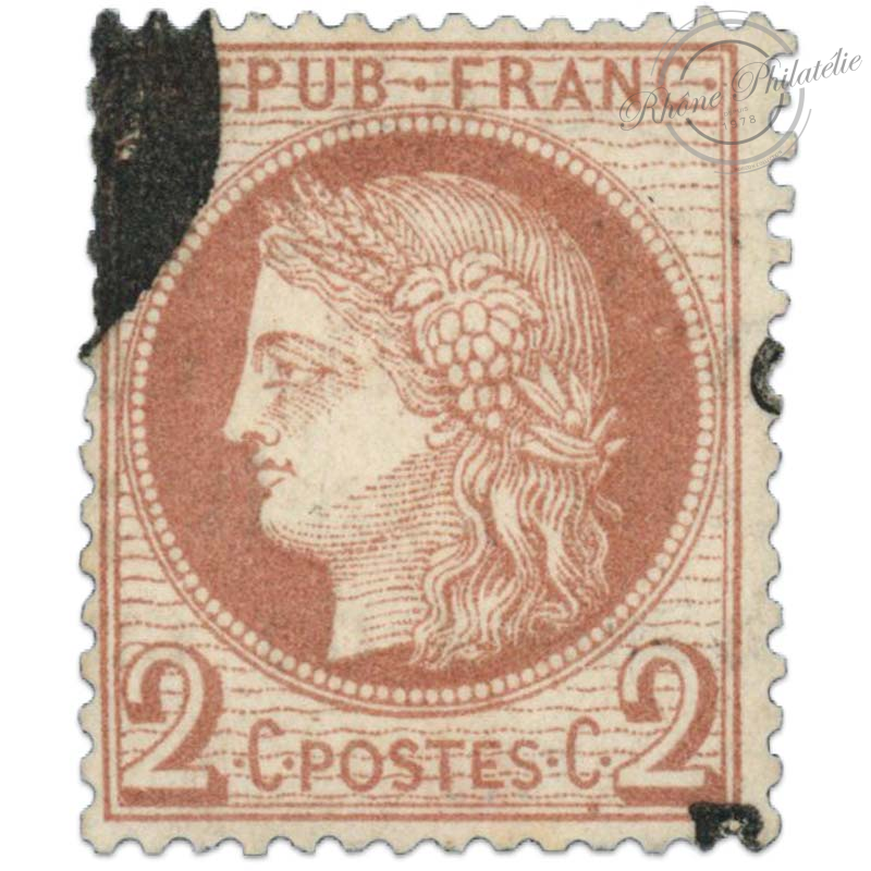 TIMBRE-POSTE - FRANCE - OBL - Numéro 84, défectueux, 2 de