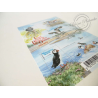 LOT DE 12 FEUILLET F4656, LIGUE POUR LA PROTECTION DES OISEAUX, FACIALE 27,36€