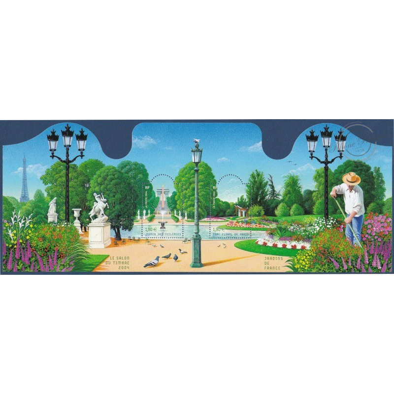 LOT DE 19 BLOCS N°70, BLOCS SALON DU TIMBRE 2004 PARIS, FACIALE 72,20€