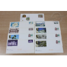 LOT DE 45 ENVELOPPES MONDE, PRÉ-AFFRANCHIES, PATRIMOINE/ARCHITECTURE, LETTRES 20G